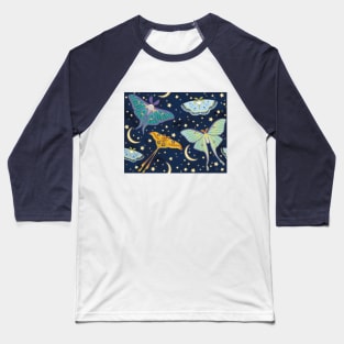 Moon Moths Baseball T-Shirt